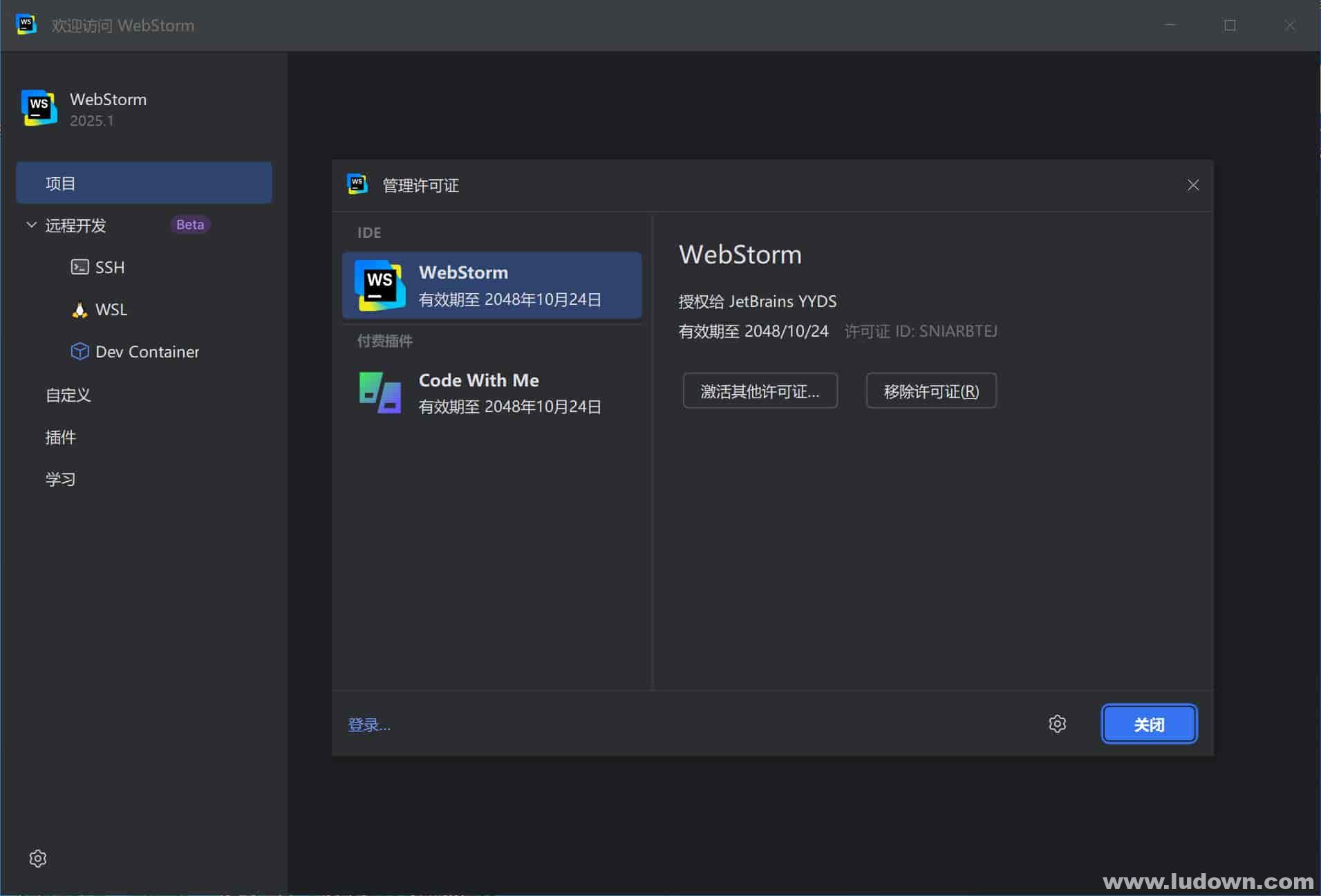 图片[1]-Web前端开发神器 JetBrains WebStorm v2025.1.0 中文激活版-绿软部落