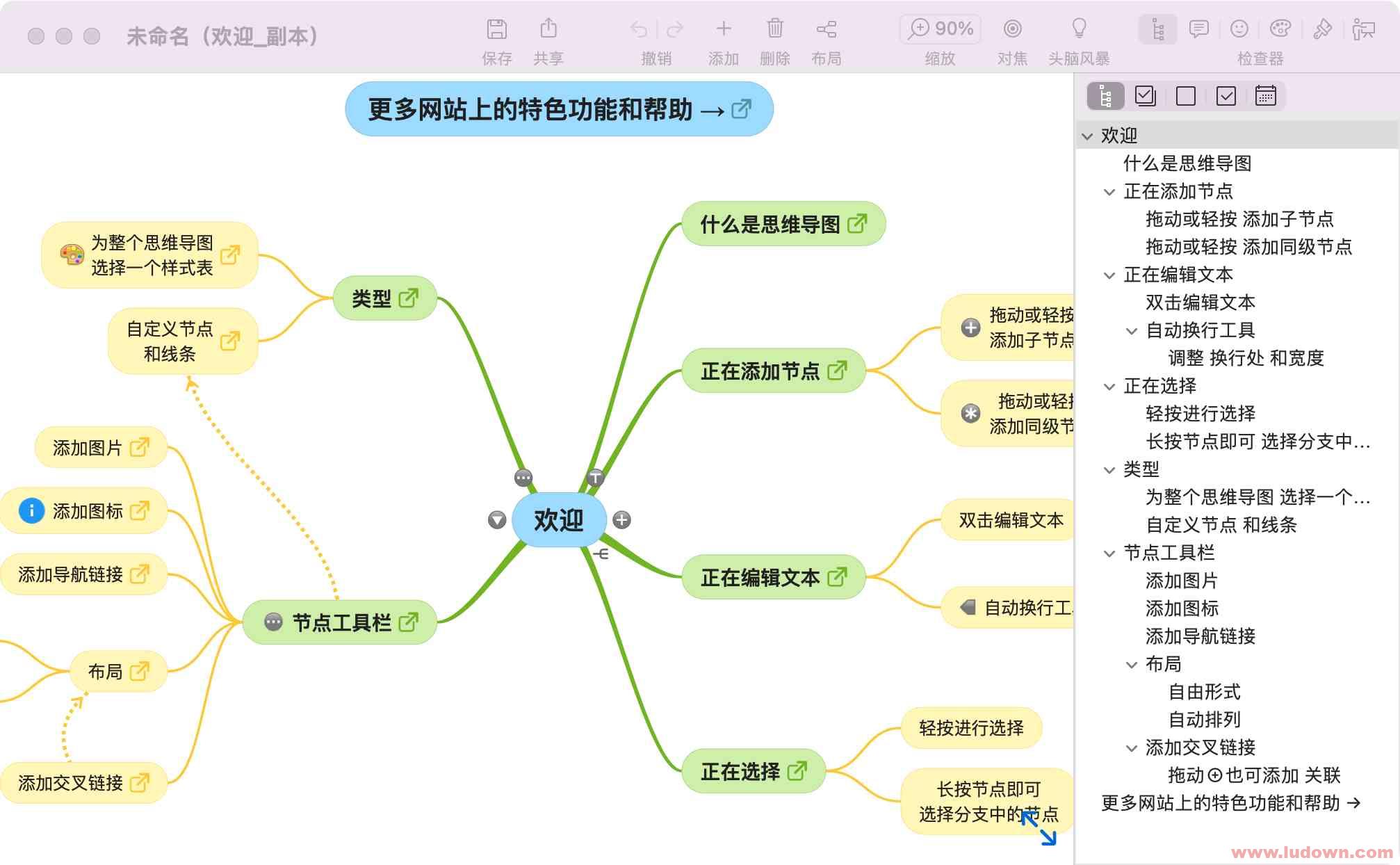 图片[1]-Mac轻量级思维导图工具 SimpleMind Pro 2.1.0 中文版-绿软部落